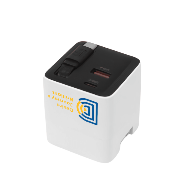 【限時優惠】DJB 65W 1A+2C 氮化鎵三孔快充 贈三合一萬國轉接頭（黑色/白色）